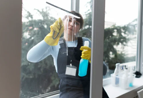 Nettoyage de vitres intérieures et extérieures à la Léchère